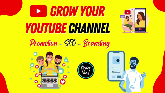Hire a freelancer to grow youtube channel by fast organic promotion