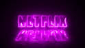 create a neon intro text or logo animation