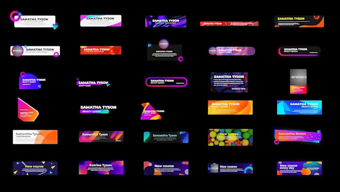 create lower third for your business or channel