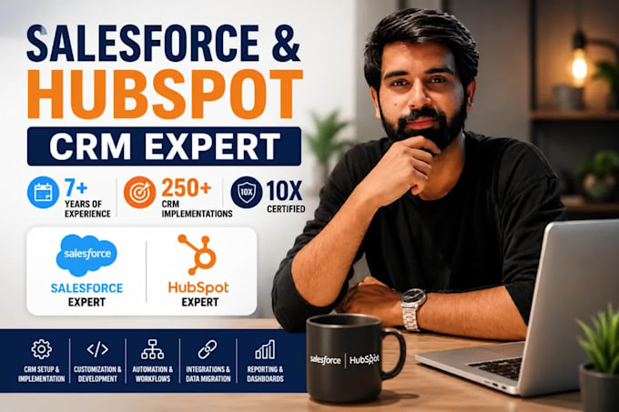 setup hubspot CRM, email automation, integrate for business