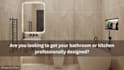 create modern bathroom interior design with 3d rendering