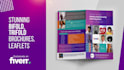 design an outstanding bifold, trifold brochure, leaflet