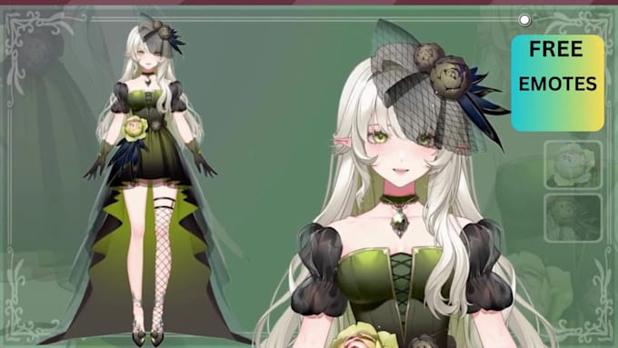 design and rigging advanced live2d vtuber model, rigging avatar, pngtuber setup