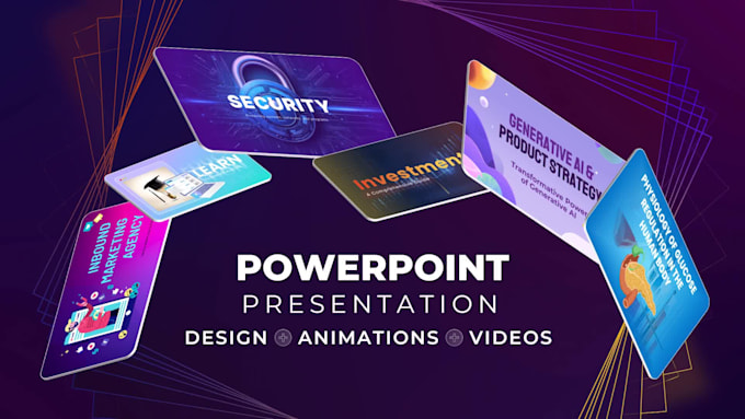 redesign business presentation slides and make powerpoint animation video