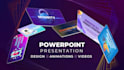 redesign business presentation slides and make powerpoint animation video