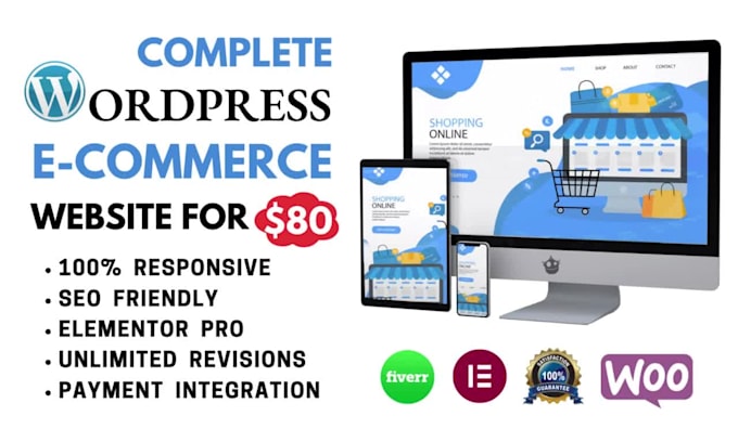 create wordpress ecommerce website, woocommerce store