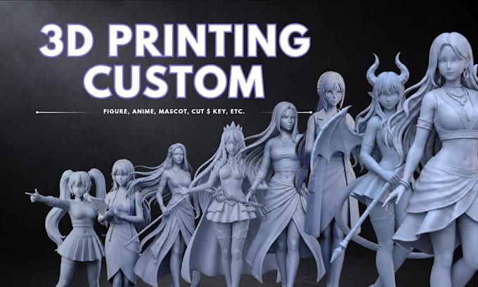 sculpt custom 3d characters and figurines for 3d printing