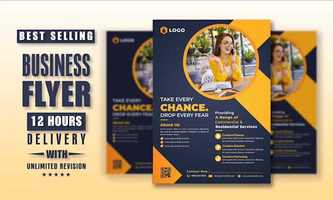 design business, company, product flyer in 24 hour