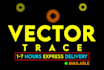 recreate logo in vector, manual vector tracing, vectorize image to svg