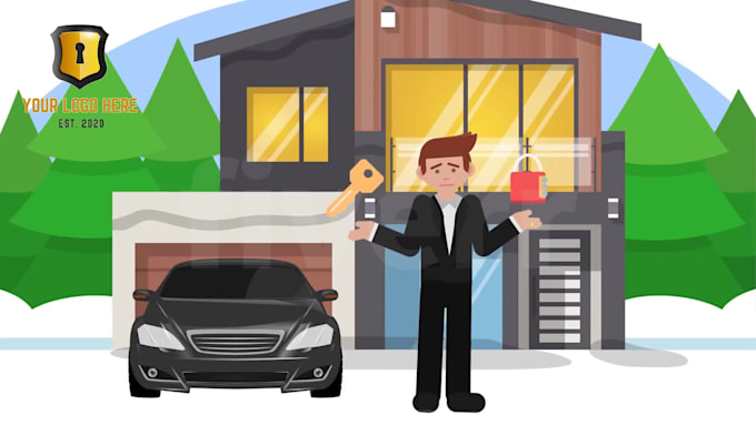 create locksmith animated promo video