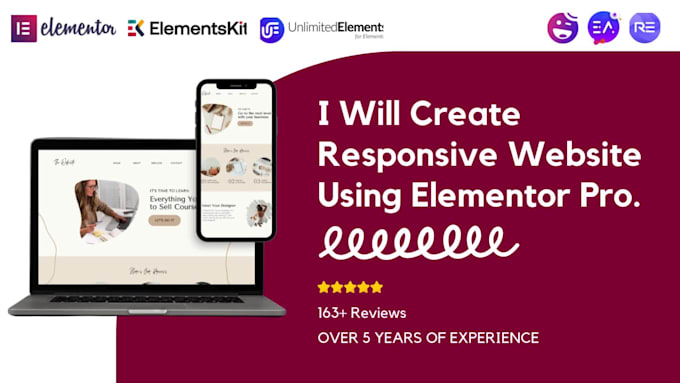 build a responsive wordpress website with elementor