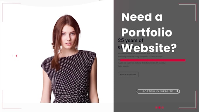 create a modern, creative portfolio website