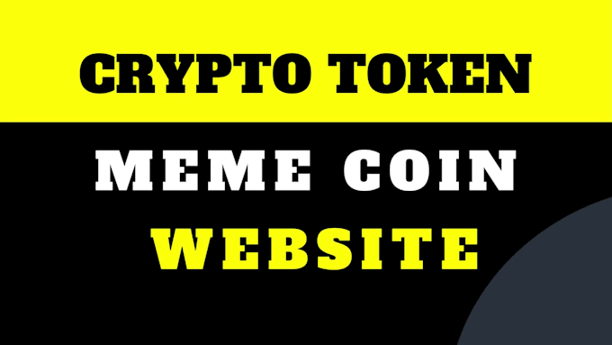 create crypto website, token or meme website