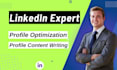 create, manage, write, and optimize linkedin profile with content and design