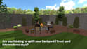 make creative 3d landscape, pergola, backyard garden design