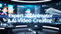 create stunning ai animated stories, ai video art, 3d cartoon for kids