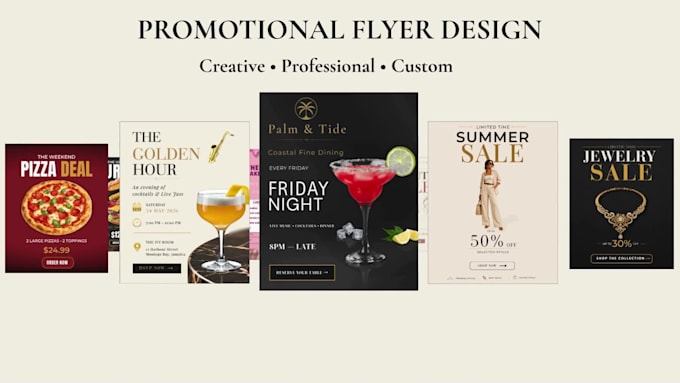 design a luxury promotional flyer for your business or event