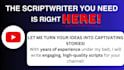 write an engaging youtube script for you