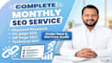 provide monthly complete SEO services with on page and off page for website rank