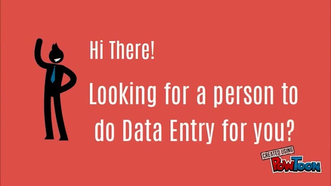 do any type of data entry in 3 hours