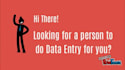 do any type of data entry in 3 hours