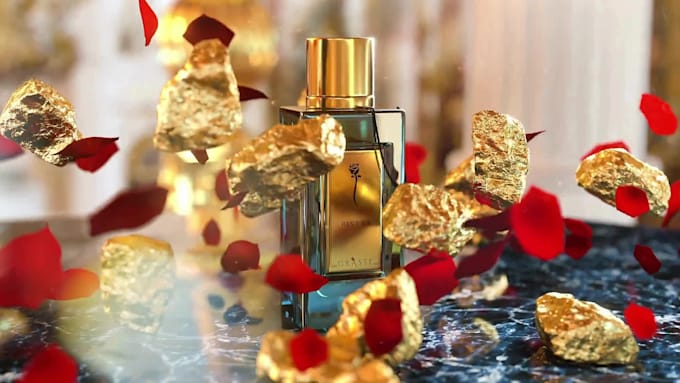 create  luxury 3d perfume bottles, 3d product animation, 3d perfume render
