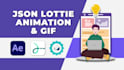 create json lottie animation or gif for mobile and web apps
