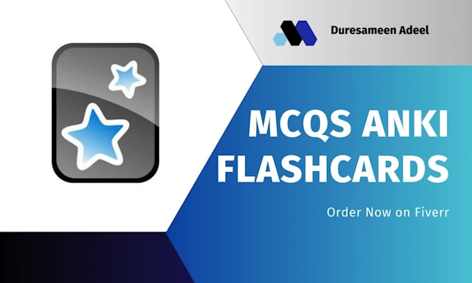 create anki flashcards mcqs and quizlet flashcards