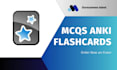create anki flashcards mcqs and quizlet flashcards
