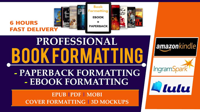 do kindle ebook and paperba formatting for KDP