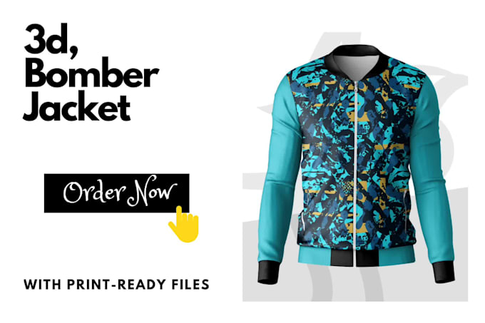 design 3d bomber jacket and other clothing mockups