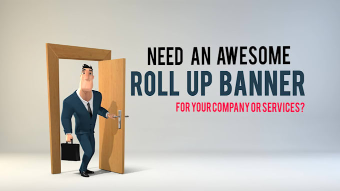 design a roll up banner