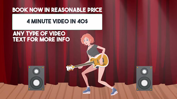 make custom 2d cartoon animation video