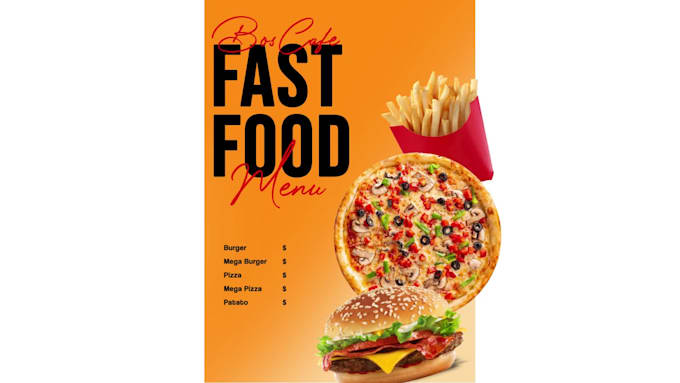 Do design menus for restaurants by Oguzhanuzunnn | Fiverr