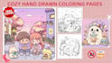 create kawaii bold and easy coloring pages