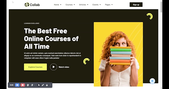 create an online school platform or website on wordpress
