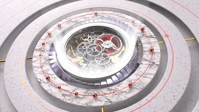 create luxury watch cgi commercial and 3d animation