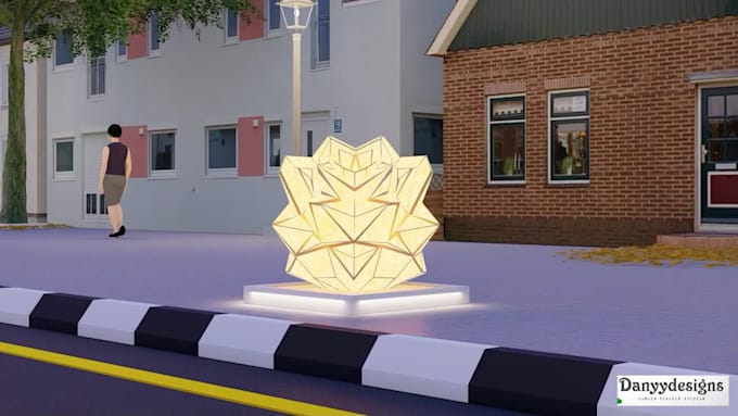 do 3d furniture, product, sculpture design and rendering
