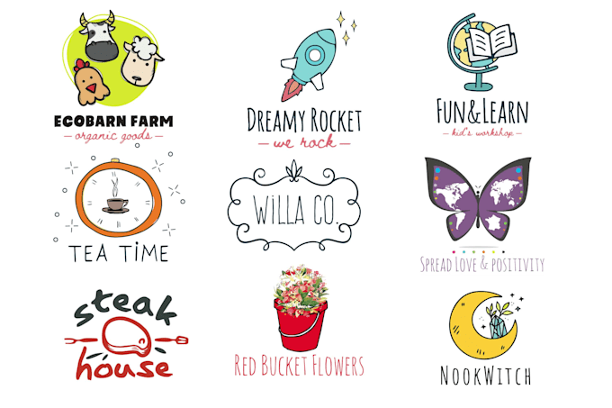 create custom hand drawn logo in 24 hrs