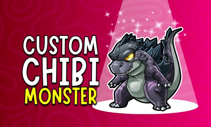 create fantasy chibi monster and creature character design