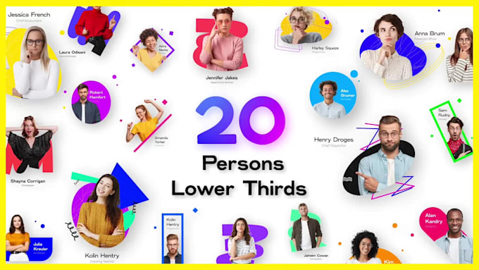 create eye catching lower thirds animation within 24 hours