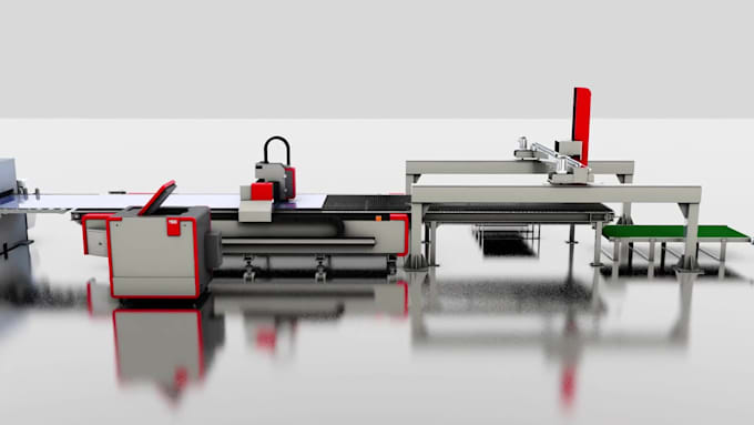 do 3d industrial animation, 3d mechanical machinery complex assembly animation