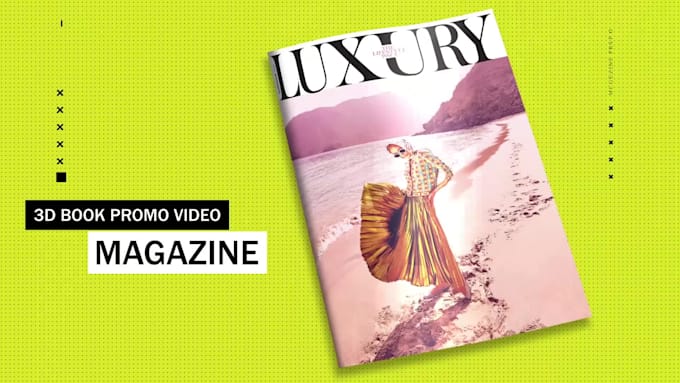 create a professional magazine and book promo trailer video