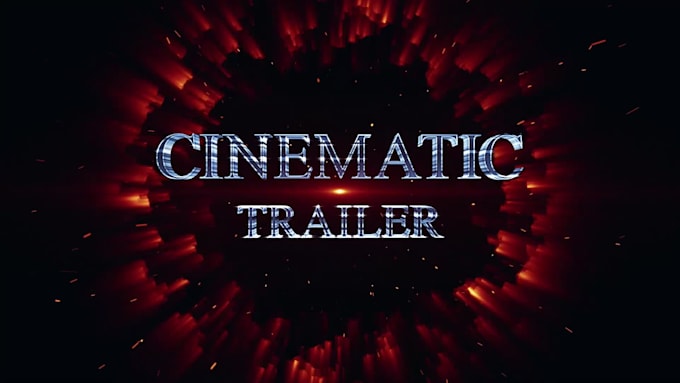 do cinematic trailer title, kinetic typography  animation for movie or games