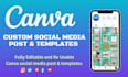 canva social media post design