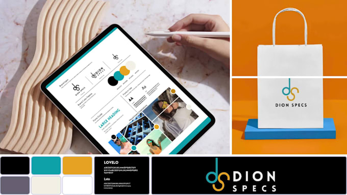 design a cohesive logo system with color palette