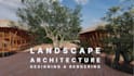design 3d landscape rendering with 2d master plan