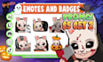 draw chibi twitch emotes, sub badges, stream animated emotes