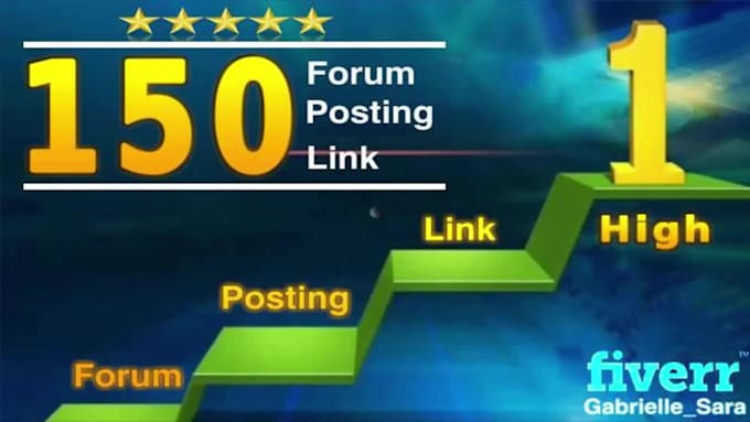 do 150 high quality forum posting link backlink