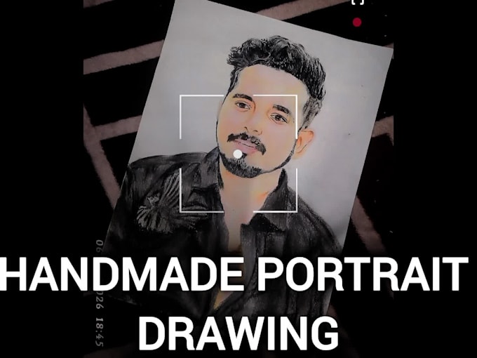 draw a realistic handmade portrait  from your photo